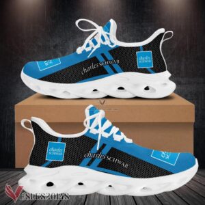 Charles Schwab Logo Custom Shoes, Best Running Shoes For Fans - Vesles2014S 1
