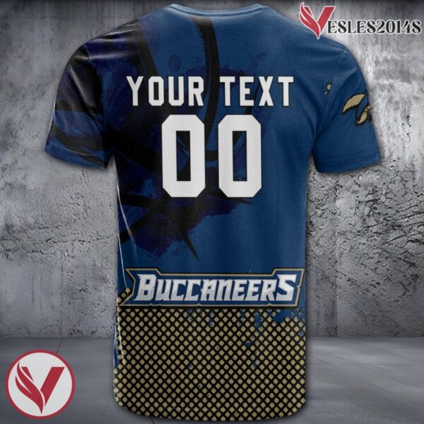 Charleston Southern Buccaneers Basketball Grunge Pattern Unique Personalized T Shirts - Vesles2014S 1