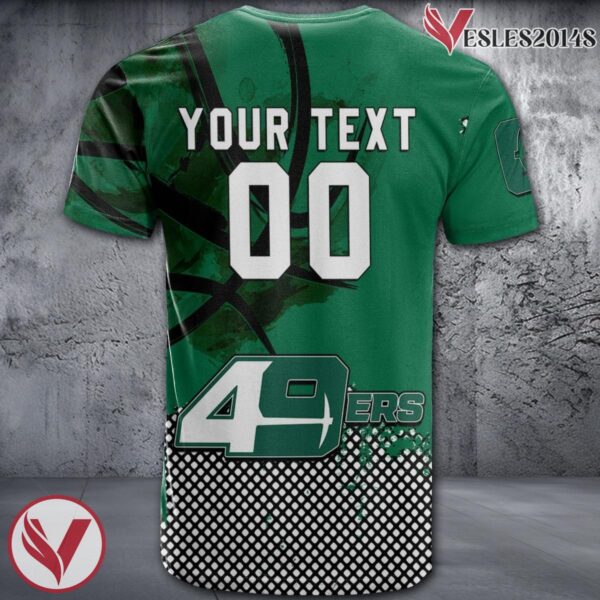 Charlotte 49ers Basketball Grunge Pattern Unique Personalized T Shirts - Vesles2014S 1