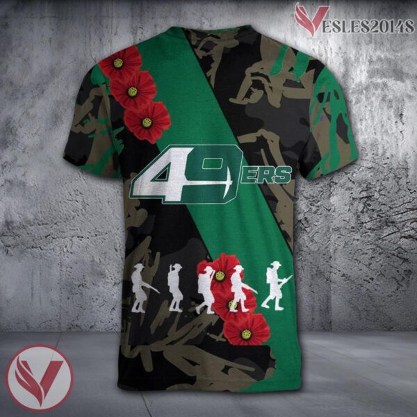 Charlotte 49ers NCAA With Red Poppy Flower 3D Shirt, Unique Gift For Fans - Vesles2014S 1