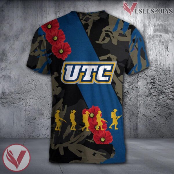 Chattanooga Mocs NCAA With Red Poppy Flower 3D Shirt, Unique Gift For Fans - Vesles2014S 1