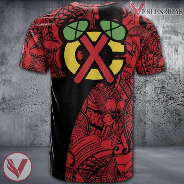 Chicago Blackhawks Polynesian Pattern Shirt, Unique Gifts For NHL Fans - Vesles2014s 1