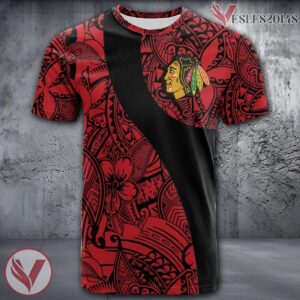Chicago Blackhawks Polynesian Pattern Shirt, Unique Gifts For NHL Fans - Vesles2014s