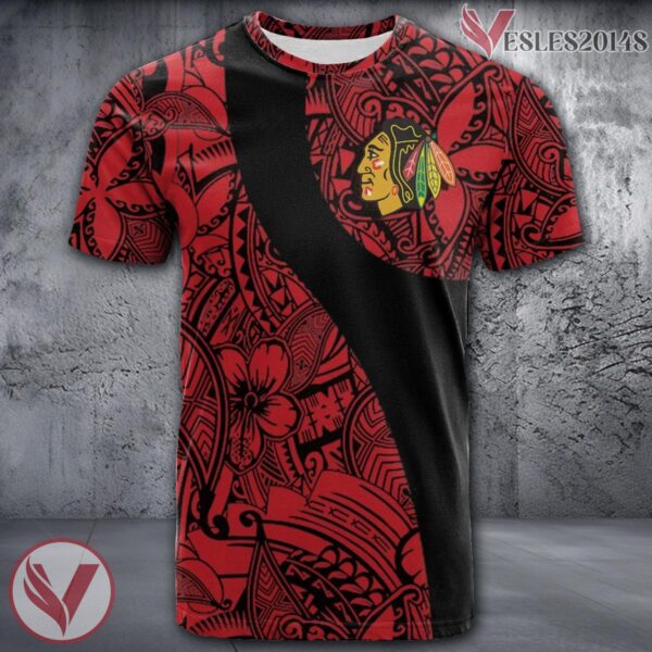 Chicago Blackhawks Polynesian Pattern Shirt, Unique Gifts For NHL Fans - Vesles2014s