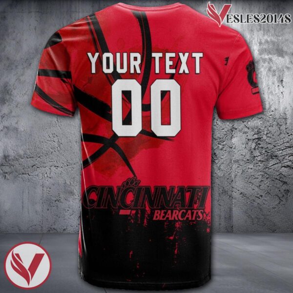 Cincinnati Bearcats Basketball Grunge Pattern Unique Personalized T Shirts - Vesles2014S 1