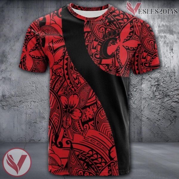 Cincinnati Bearcats NCAA Polynesian Pattern Shirt, Unique Gifts For Fans - Vesles2014s