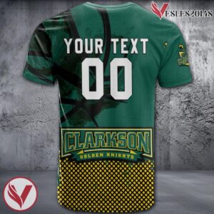 Clarkson Golden Knights Basketball Grunge Pattern Unique Personalized T Shirts - Vesles2014S 1