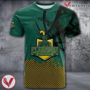 Clarkson Golden Knights Basketball Grunge Pattern Unique Personalized T Shirts - Vesles2014S