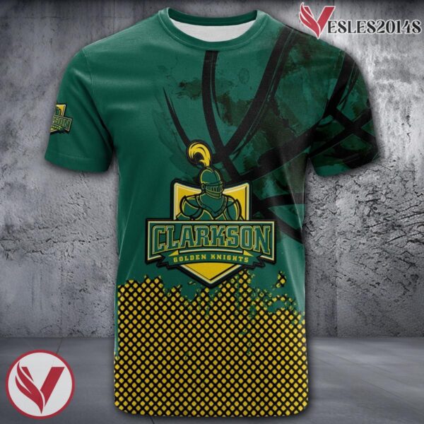 Clarkson Golden Knights Basketball Grunge Pattern Unique Personalized T Shirts - Vesles2014S