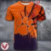 Clemson Tigers Basketball Grunge Pattern Unique Personalized T Shirts - Vesles2014S