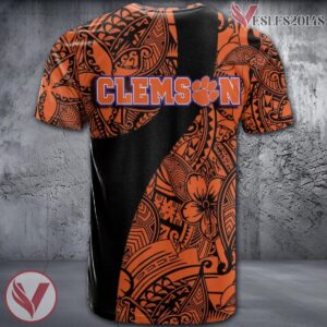 Clemson Tigers NCAA Polynesian Pattern Shirt, Unique Gifts For Fans - Vesles2014s 1