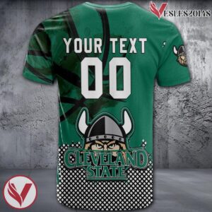 Cleveland State Vikings Basketball Grunge Pattern Unique Personalized T Shirts - Vesles2014S 1