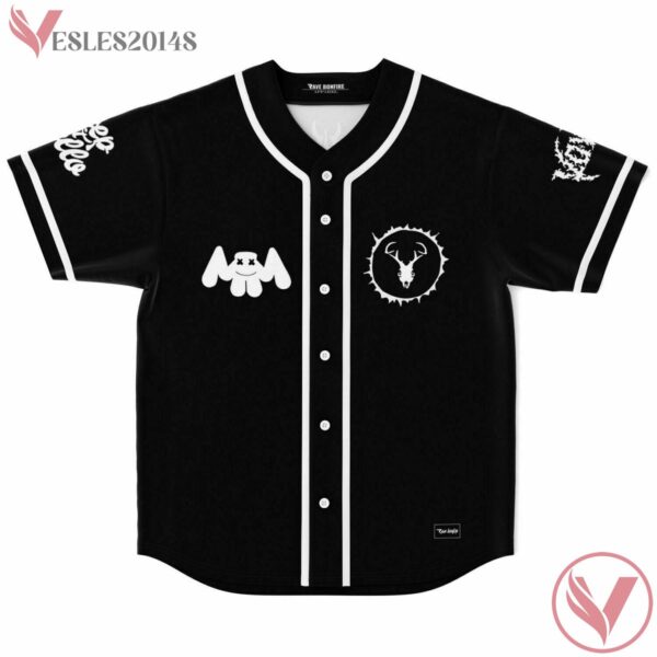Collab Marshmello Svdden Death Black Jersey For EDM Festivals - Vesles2014s