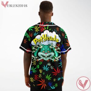 Coloful Leaf Potheads Baseball Jersey - Vesles2014s 3
