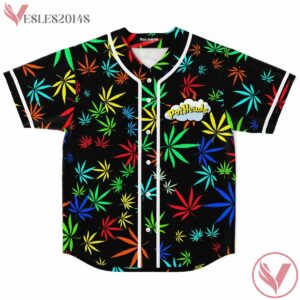 Coloful Leaf Potheads Baseball Jersey - Vesles2014s
