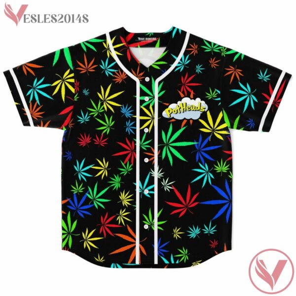 Coloful Leaf Potheads Baseball Jersey - Vesles2014s