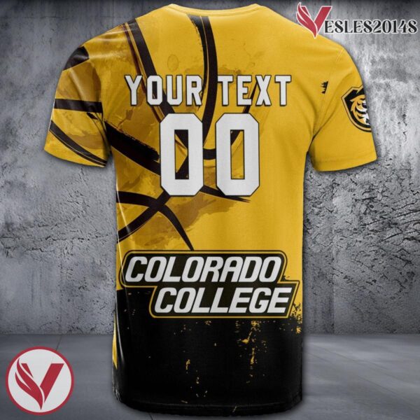 Colorado College Tigers Basketball Grunge Pattern Unique Personalized T Shirts - Vesles2014S 1