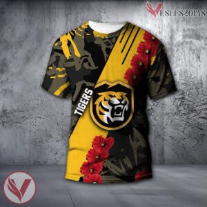 Colorado College Tigers NCAA With Red Poppy Flower 3D Shirt, Unique Gift For Fans - Vesles2014S