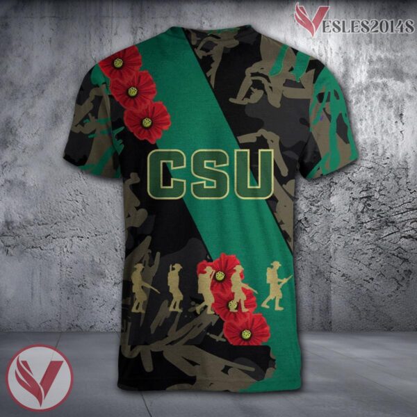 Colorado State Rams NCAA With Red Poppy Flower 3D Shirt, Unique Gift For Fans - Vesles2014S 1