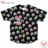 Colorful Monogram Print Marshmello Baseball Jersey, Rave EDM Gift For Fans - Vesles2014s