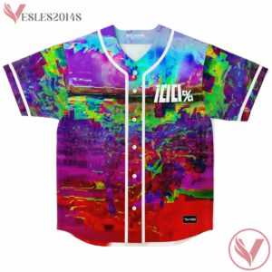 Colorful Noise Grunge Glitch Spycho 100 Jersey - Vesles2014s