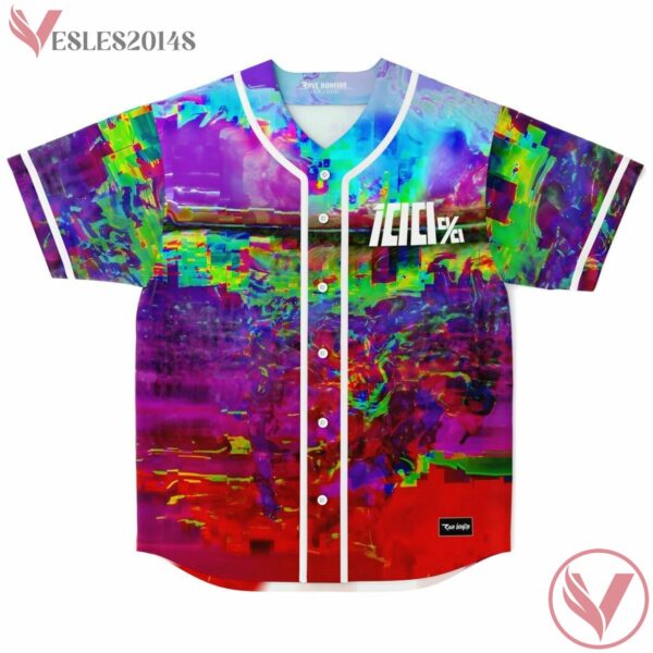 Colorful Noise Grunge Glitch Spycho 100 Jersey - Vesles2014s