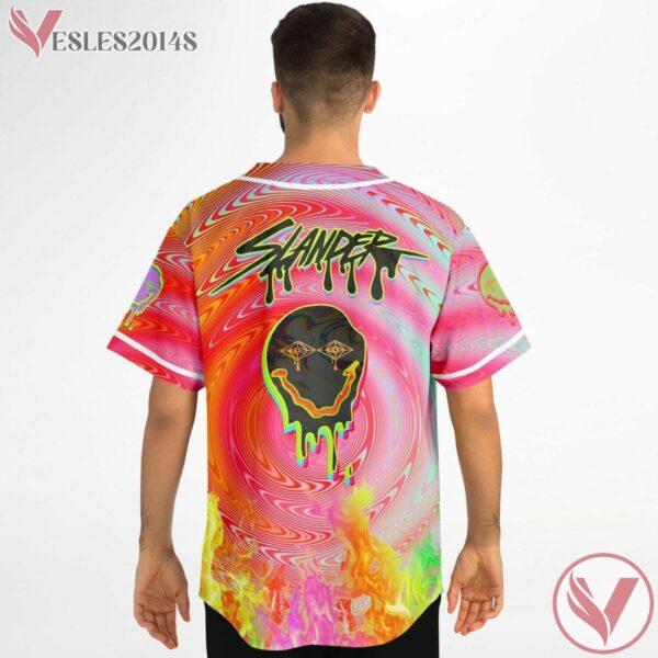 Colorful Skull Slander Baseball Jersey For EDM Festivals - Vesles2014s 1
