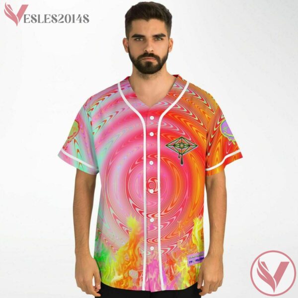 Colorful Skull Slander Baseball Jersey For EDM Festivals - Vesles2014s 2