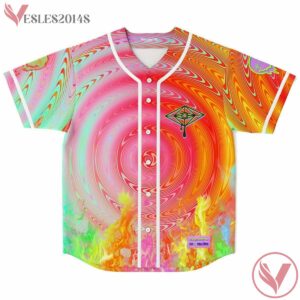 Colorful Skull Slander Baseball Jersey For EDM Festivals - Vesles2014s