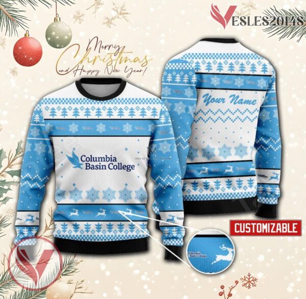 Columbia Basin College Custom Ugly Christmas Sweater, Unique Gift For Fans - Vesles2014s