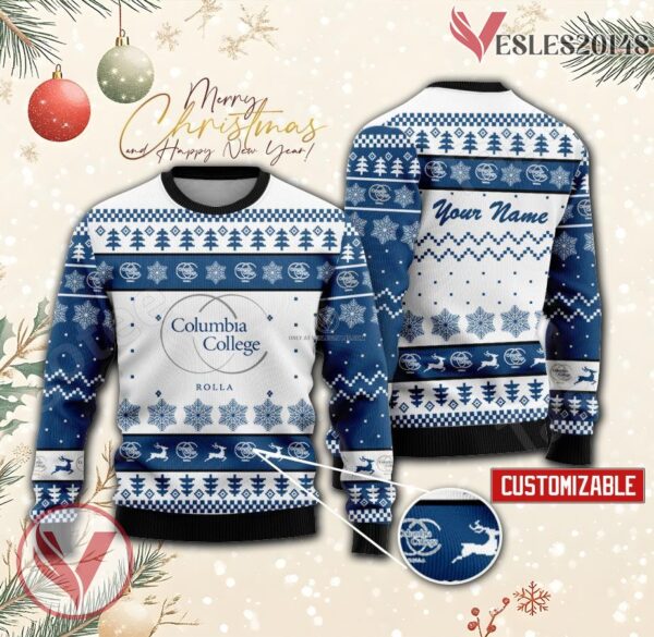 Columbia College - Rolla Custom Ugly Christmas Sweater, Unique Gift For Fans - Vesles2014s