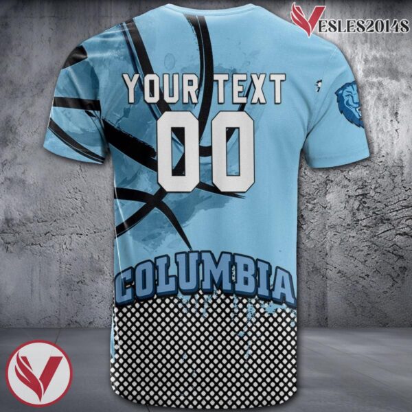 Columbia Lions Basketball Grunge Pattern Unique Personalized T Shirts - Vesles2014S 1