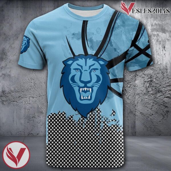 Columbia Lions Basketball Grunge Pattern Unique Personalized T Shirts - Vesles2014S