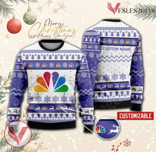 Comacast Logo Personalized Ugly Christmas Sweater, Unique Gift For Fans - Vesles2014s