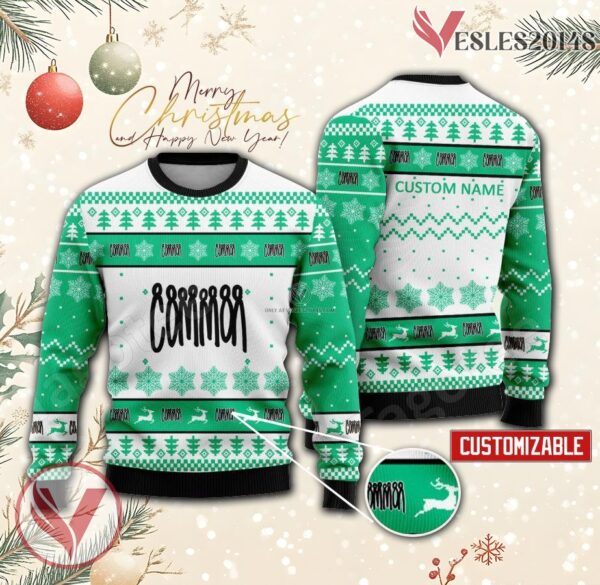 Common Projects Logo Personalized Ugly Christmas Sweater, Unique Gift For Fans - Vesles2014s
