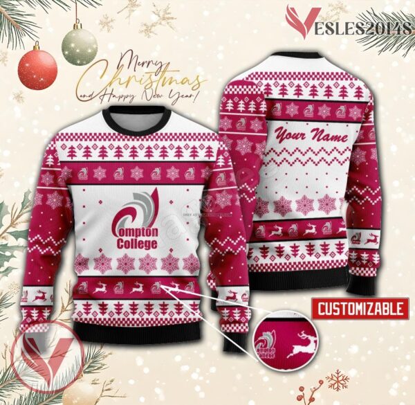Compton College Custom Ugly Christmas Sweater, Unique Gift For Fans - Vesles2014s