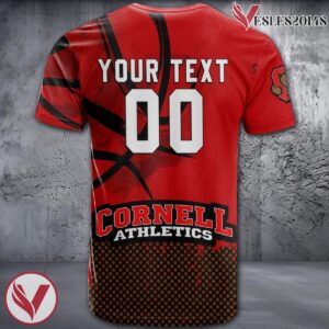 Cornell Big Red Basketball Grunge Pattern Unique Personalized T Shirts - Vesles2014S 1