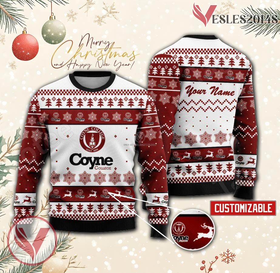 Coyne College Custom Ugly Christmas Sweater, Unique Gift For Fans - Vesles2014s