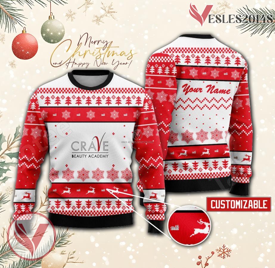 Crave Beauty Academy Custom Ugly Christmas Sweater, Unique Gift For Fans - Vesles2014s