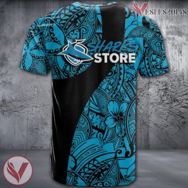 Cronulla-Sutherland Sharks NRL Polynesian Pattern Shirt, Unique Gifts For Fans - Vesles2014s 1