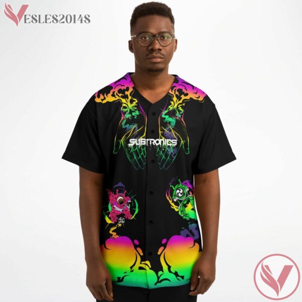 Cyclop Army Subtronics Trippy Acid Psychedelic Baseball Jersey For EDM Festivals, Gift Ideas For Music Lovers - Vesles2014s 1