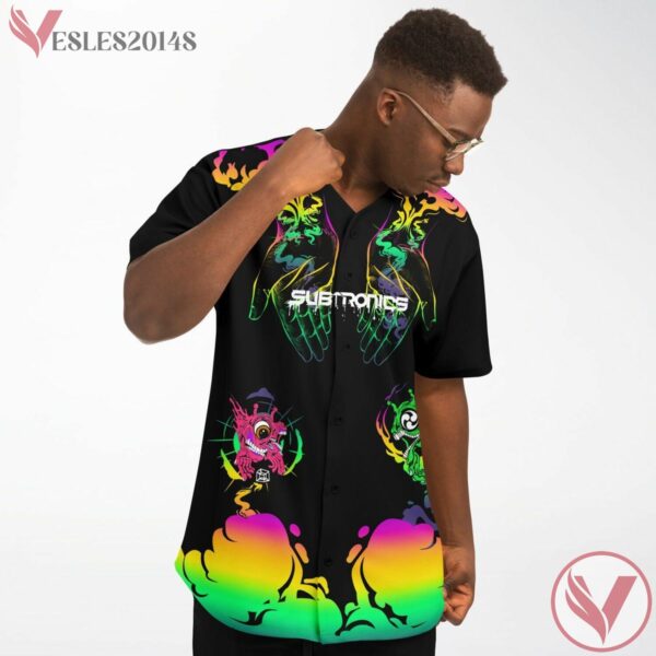 Cyclop Army Subtronics Trippy Acid Psychedelic Baseball Jersey For EDM Festivals, Gift Ideas For Music Lovers - Vesles2014s 2