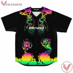 Cyclop Army Subtronics Trippy Acid Psychedelic Baseball Jersey For EDM Festivals, Gift Ideas For Music Lovers - Vesles2014s