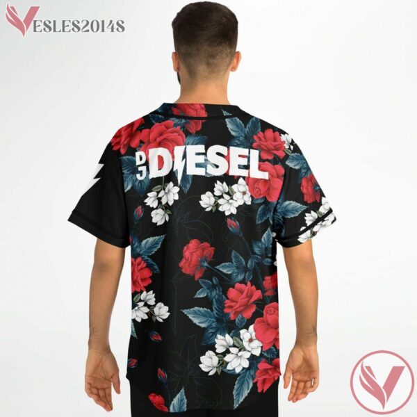 DJ Diesel Flowery Split Black Paola Custom Baseball Jersey - Vesles2014s 2