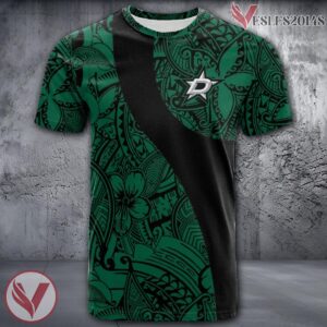 Dallas Stars Polynesian Pattern Shirt, Unique Gifts For NHL Fans - Vesles2014s