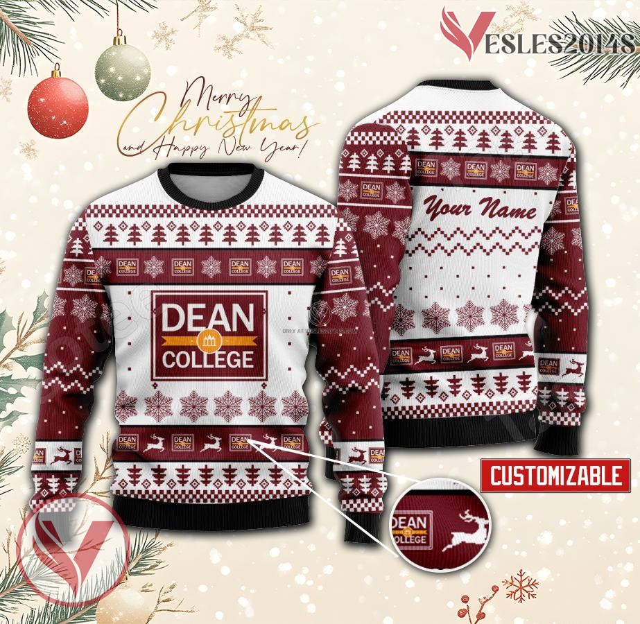 Dean College Custom Ugly Christmas Sweater, Unique Gift For Fans - Vesles2014s