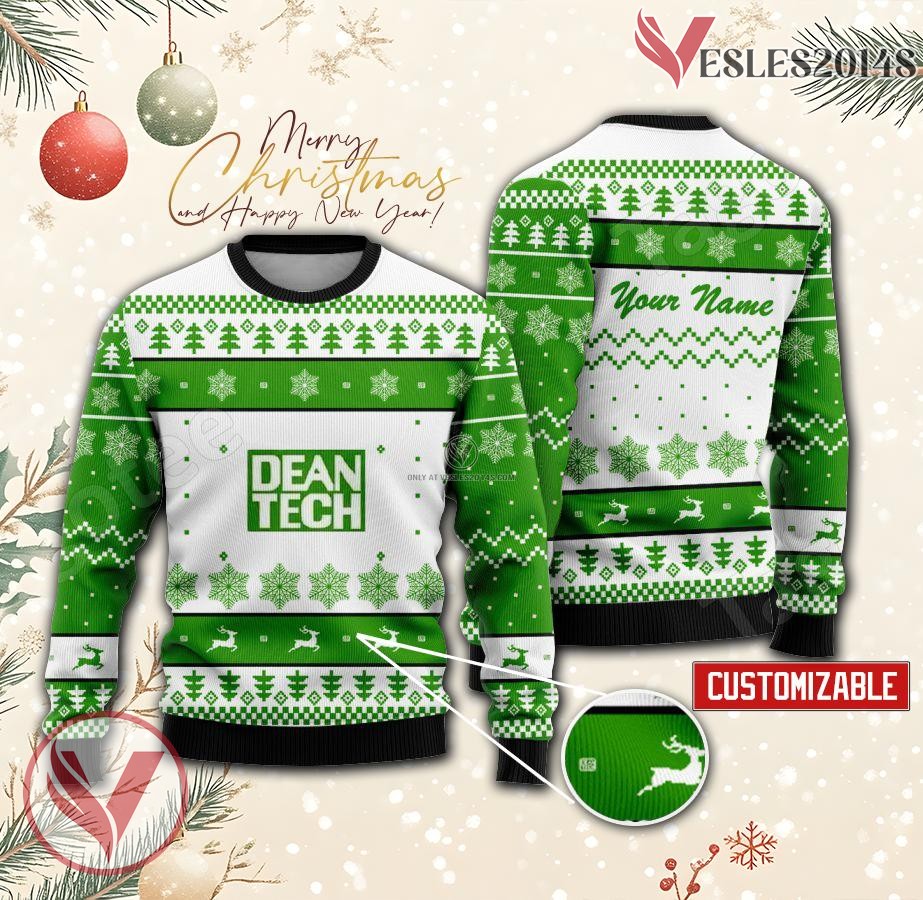 Dean Institute of Technology Custom Ugly Christmas Sweater, Unique Gift For Fans - Vesles2014s