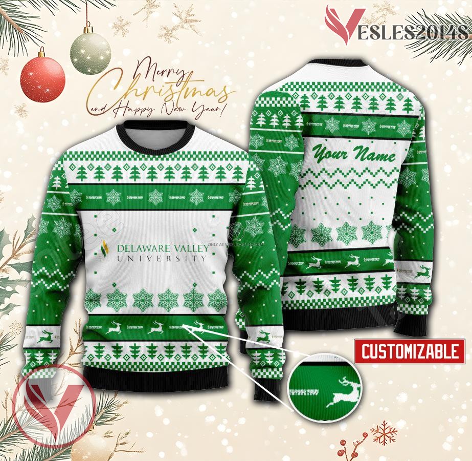 Delaware Valley College Custom Ugly Christmas Sweater, Unique Gift For Fans - Vesles2014s