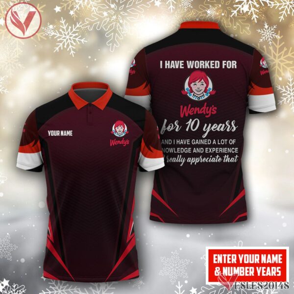 Designed Exclusively For Wendy's Uniform Custom Clothes Style 1, Unique Gifts For Employee - Vesles2014s 4