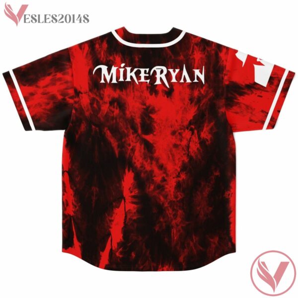 Devil Dark Red Grunge Mikeryan Custom Jersey - Vesles2014s 1